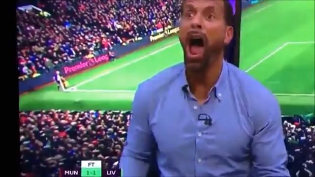 Rio Ferdinand / Reaction To Ibrahimovic Goal / Реакция Рио Фердинанда на гол Ибрагимовича