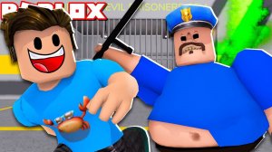 СБЕЖАЛ ИЗ ТЮРЬМЫ В РОБЛОКС|ЗЛОЙ ОХРАННИК ЧАСТЬ 2