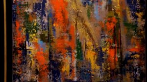 Абстракция мастихином.