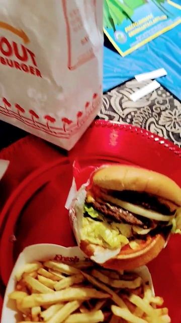 In-N-Out Burger And Fries shorts food foodie viral trending