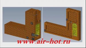 Отопительная печь 3х4 кирпича с лежанкой