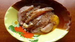 Куриное филе жареное в яичном белке