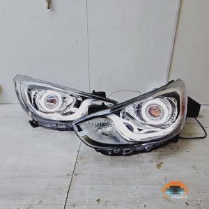 Hyundai Solaris тюнинг фары светодиодные