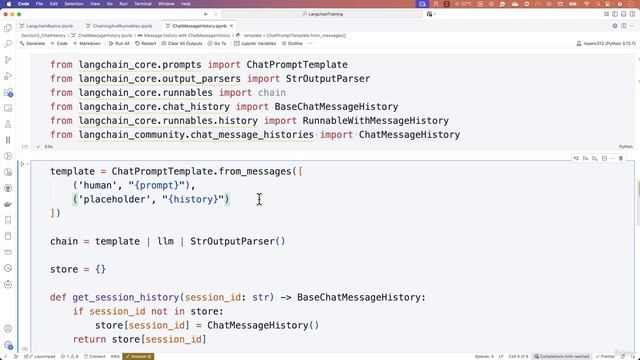 3 -Running Chat Message History in LangChain смотреть онлайн