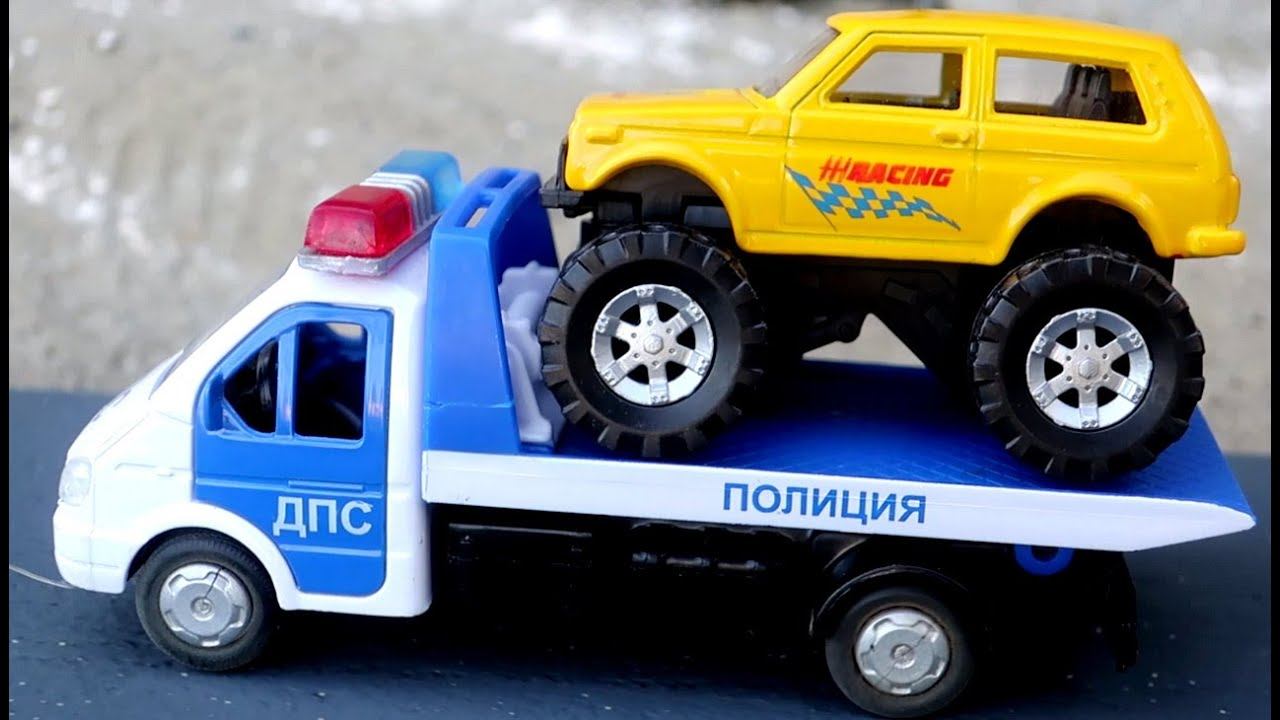 Мультик про машинки. Эвакуатор перевозит машины. Учим цвета и считаем машинки смотреть онлайн