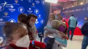 Камила ВАЛИЕВА танцует на чествовании российских спортсменов после Олимпиады!