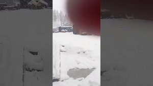 Зима в конце Апреля.
