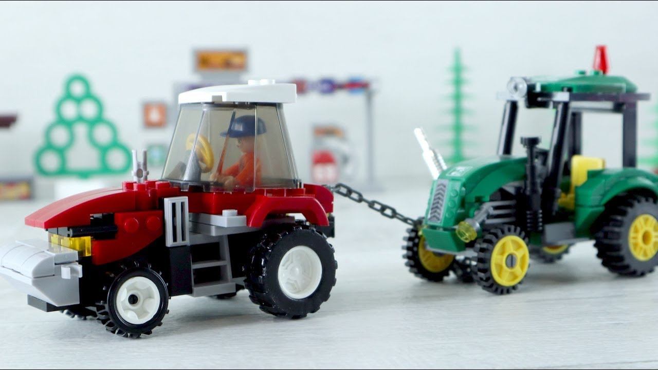 Мультик про трактор. Собираем трактор. Машины для детей. Конструктор смотреть онлайн