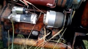 Возим навоз (удобрение) на тракторе т-25