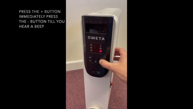 Ometa Oil Heater   How to enter wifi pairing mode 81043 смотреть онлайн