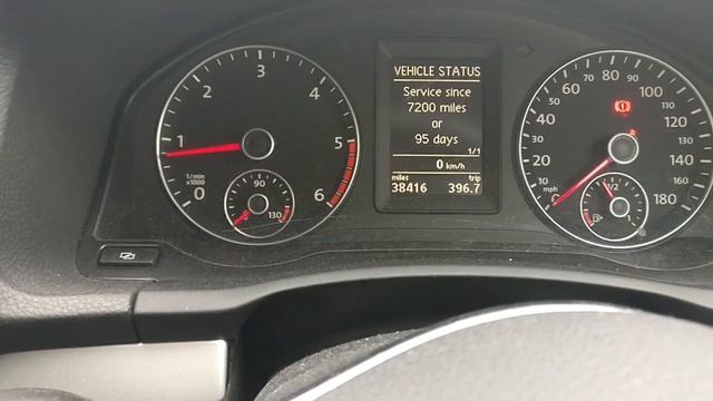 Volkswagen Scirocco Service Reset