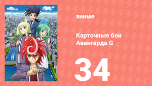 Карточные бои Авангарда G 34 серия (аниме-сериал, 2014)