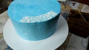 Обмазка и выравнивание торта БЗК!#Тортдлямальчиканаденьрождения!