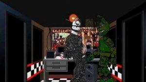 (FNAF/2D)Битва аниматроников спрингтбонни и голден Фредди против молтен Фредди и памкин фредди