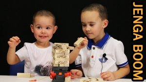 Игрушки для детей. Jenga Boom от Hasbro. Настольные игры для детей