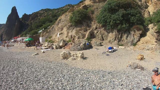 Севастополь август 2023. Мы такого не ожидали! Переполненный отдыхающими Яшмовый пляж. Часть - 2.