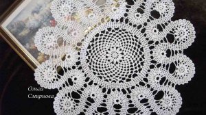 КРУЖЕВНАЯ САЛФЕТКА В ТЕХНИКЕ БРЮГГЕ КРЮЧКОМ. ЧАСТЬ 1