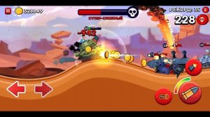 ТАНК ЧОНК и Бустер БОЛЬШАЯ ПУЛЯ против ВСЕХ ТАНКОВ на карте Атака в Пустыне в Hills of Steel