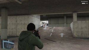 GTA 5 - Franklin, Michael and Trevor Five Star Escape From AN UNDERGROUND PARKING # 117