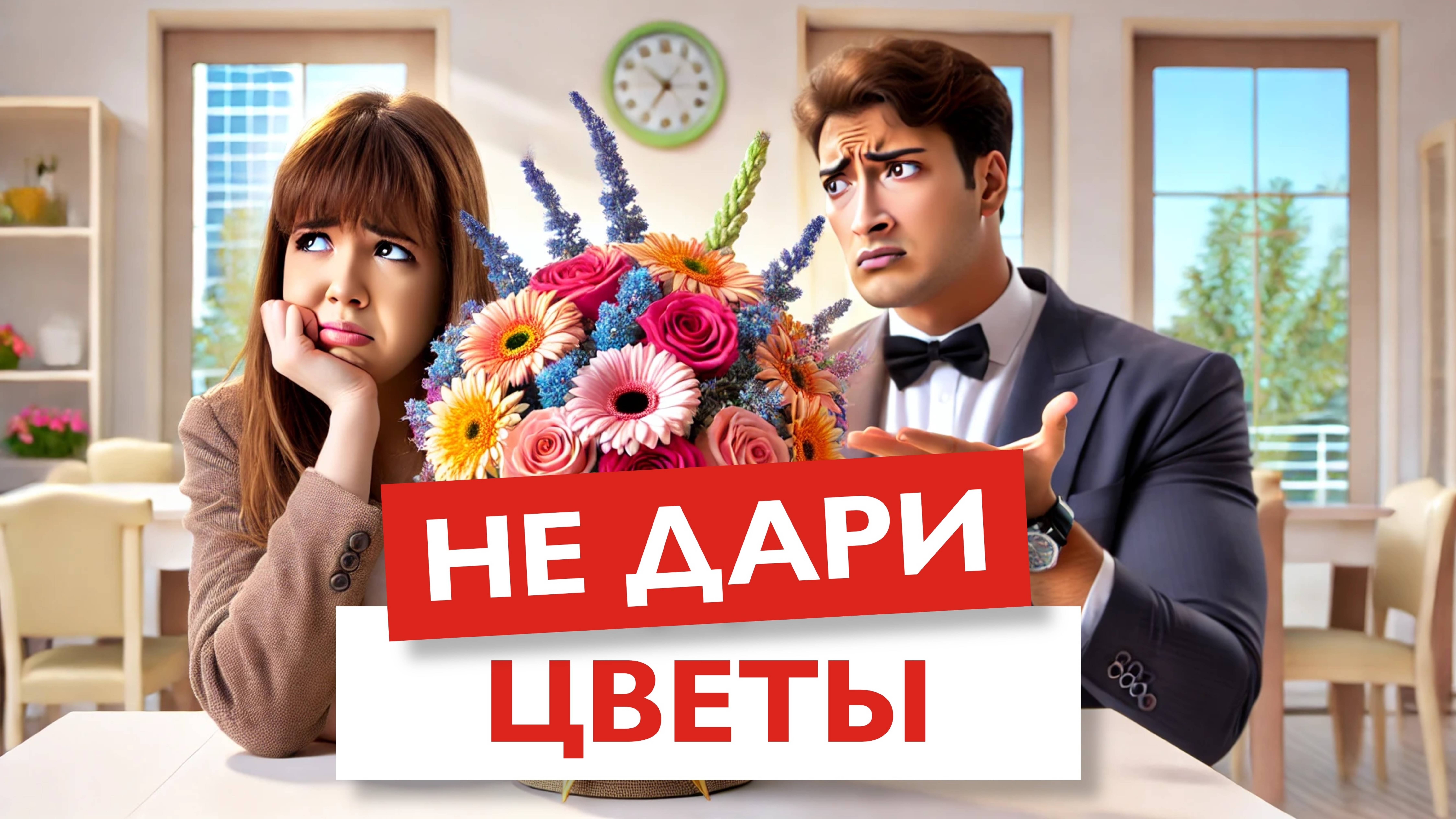 Почему цветы это плохой подарок? Что подарить девушке?