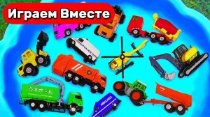 Машинки мультики 🚨🚒 Учим звуки машин: полиция и пожарные! 🚨🚒 Видео для детей