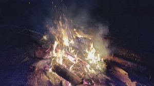 Костёр в лесу!!!