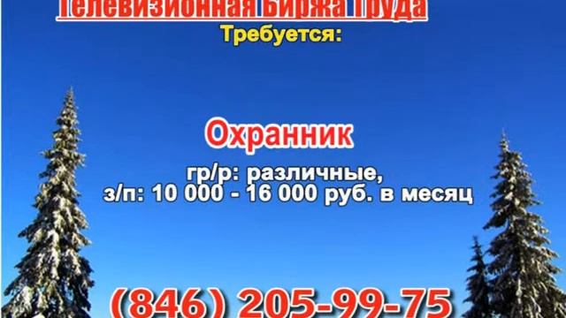 13 декабря _06.20 12.50_Работа в Самаре_Телевизионная Биржа Труда