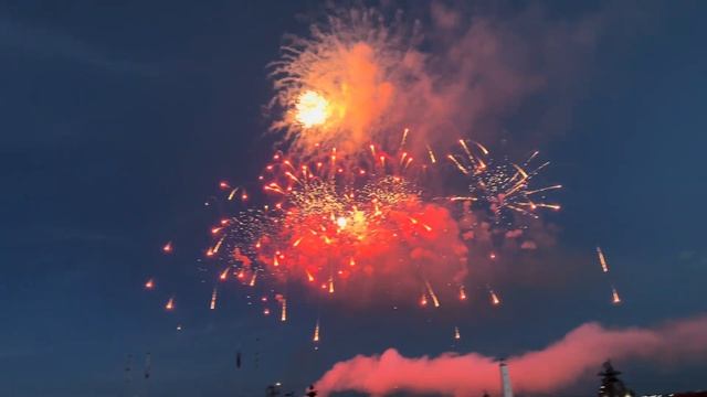 Праздничныи салют посвящённый Дню ВМФ. Кронштадт. 30.07.2023 г.