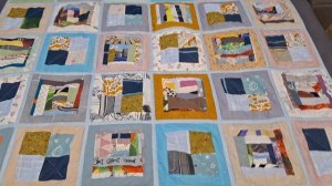 Пэчворк из лоскутов Магнатекса. Закончила шить одеяло