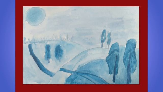 Выставка детских работ "Яркие краски". Клубное формирование "Акварелька" смотреть онлайн