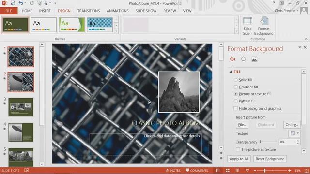 Microsoft PowerPoint 2013 - Module 2: Photo Album Layout смотреть онлайн