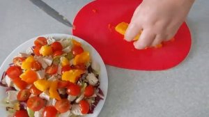 Салат с хурмой вкусный