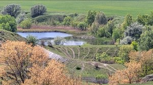 Продам с/х участок 60га с зарыбленным прудом, лугом, меловые горы в п.Хохольский Воронежской обл.