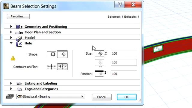 ArchiCAD 17 New Features 003 Creating and modifying holes in curved beams YouTube смотреть онлайн