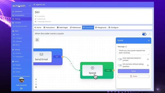 Introducing echowin - Conversational AI Phone Agent Builder With No-Code Workflow Automation