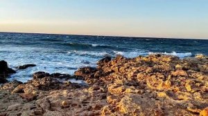 Закат на Чёрном море в Крыму.