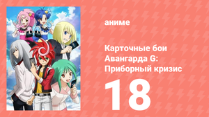 Карточные бои Авангарда G: Приборный кризис 18 серия (аниме-сериал, 2015)