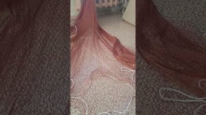 закрепление грузового шнура на кастинговую сеть.