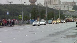 Парад автобусов в Москве 8 июля 2017 г.
