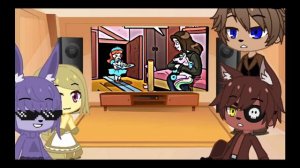 Реакция фнаф на "5 ночей с фредди серебряные глаза "