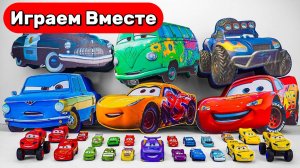 Машинки мультики 🚗💨 Распаковка Молнии Маккуина с пузырями и МОНСТР-ТРАКА 🚗💨 Видео для детей