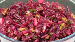 Свекольный салат на ужин - Быстро, Просто и Вкусно