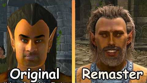 Oblivion Remastered vs Original - Сравнение НПС (Elder Mer)