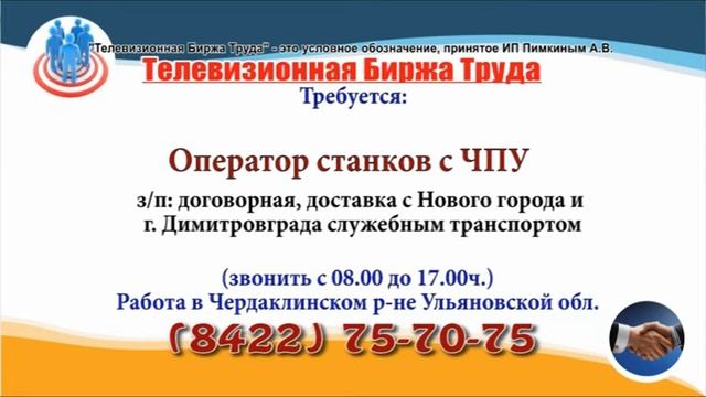13 08 20 РАБОТА В УЛЬЯНОВСКЕ Телевизионная Биржа Труда 3