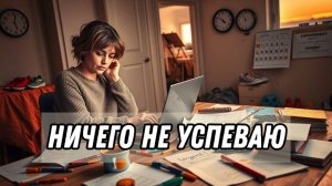 Терапевтический разбор "Хочу упорядочить день, ничего не успеваю"