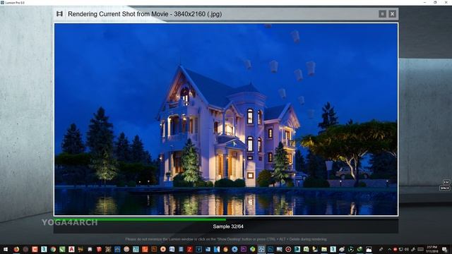 LUMION 8 RENDERING TUTORIALS #26 LAKE HOUSE PART 2/2