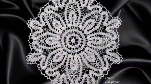 БРЮГГСКОЕ КРУЖЕВО - НЕЖНАЯ АЖУРНАЯ САЛФЕТКА . ЧАСТЬ 5