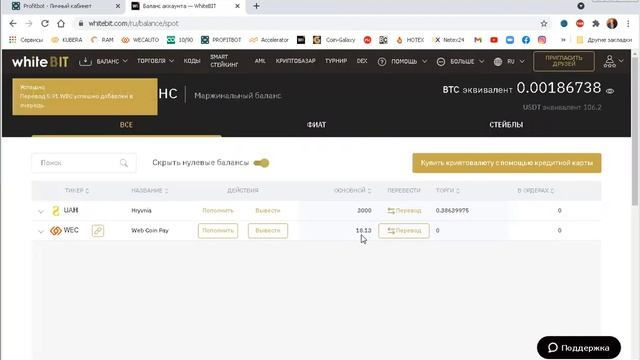 Покупка WEC на бирже WhiteBIT! смотреть онлайн