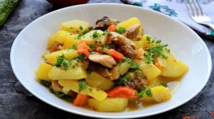 Жаркое по-деревенски на сковороде
