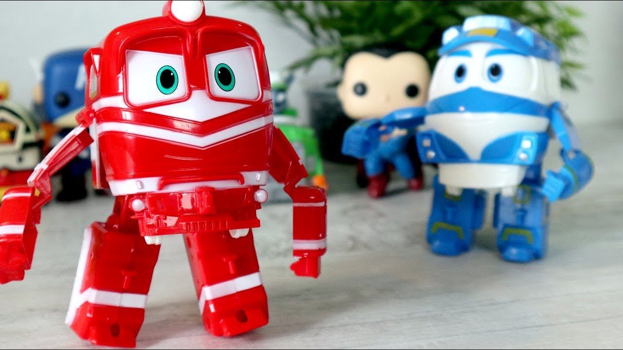 Роботы поезда. Альф - трансформер. Напарник Кея. Игрушки из мультфильмов смотреть онлайн